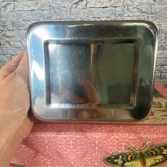 Pottery Barn Kids Metal Kitty Tin Compartment Organization Jewelry Makeup - Picture 3 of 6